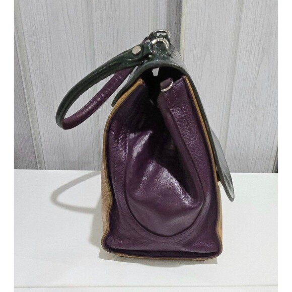 Vintage leather handbag, lazaro bag, purses, - Picture 6 of 7